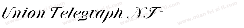 Union Telegraph NF字体转换